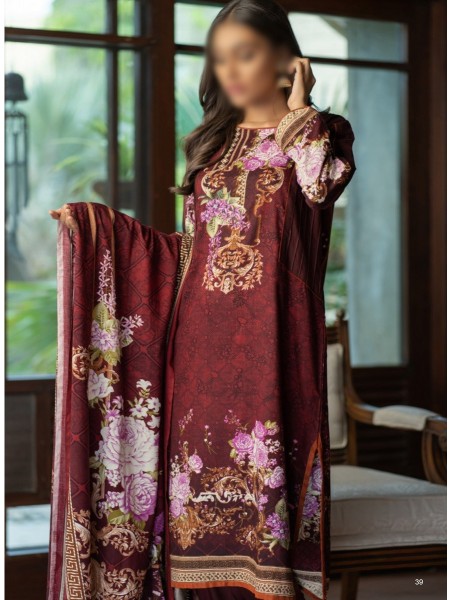 FIRDOUS CLOTHING Resham Linen Collection FRLC D-171C