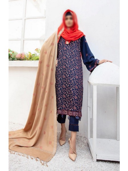 Gul-E-Zar Embroidered Wool Collection D-14