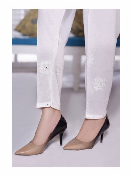 Look Fresh cotton pants by amna khadija D-D 04 White