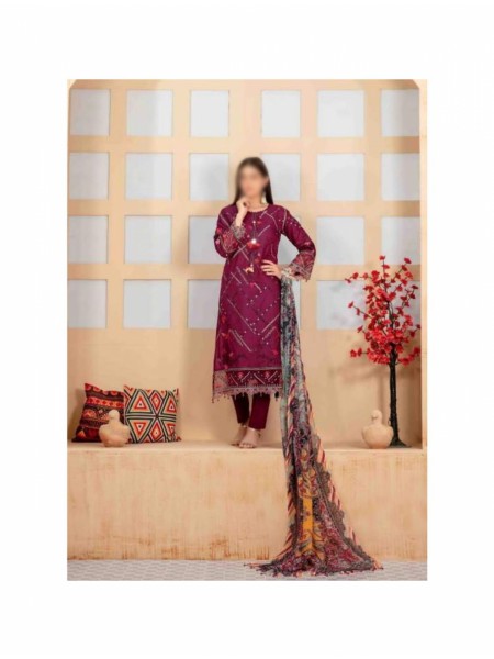 Tawakkal Gulrukh Fancy Lawn Embroidered Collection D 6803