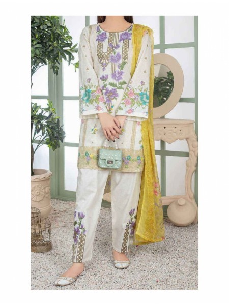 Izah Print and Embroidered Lawn Collection Vol 3 NA 1567 B