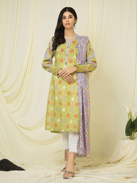 Ace Meerak Collection A-WUSDS22-108 Printed Lawn
