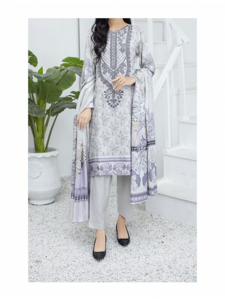 Ghazal Digital Embroidered Wool Collection by Amna khadija AGD 02