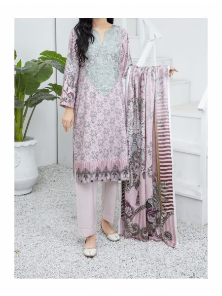 Ghazal Digital Embroidered Wool Collection by Amna khadija AGD 05
