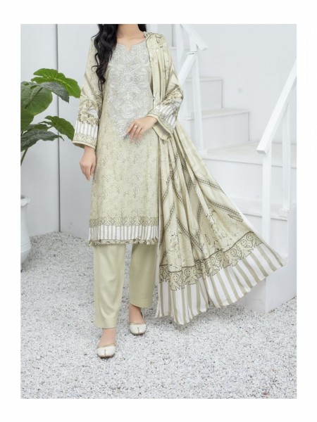 Ghazal Digital Embroidered Wool Collection by Amna khadija AGD 06