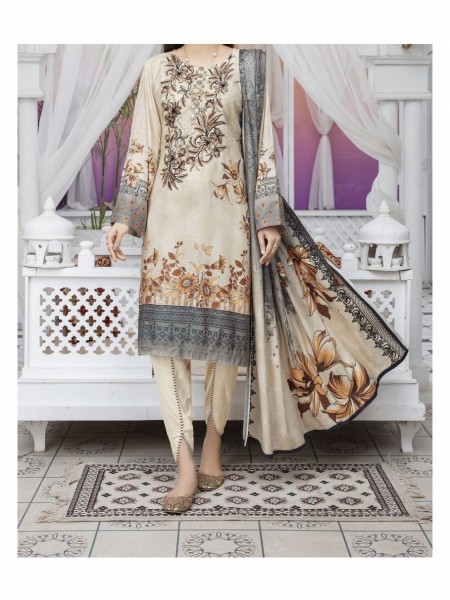 Saarya Digital Jacquard Linen with Embroidery by Amna khadija ASD 2009