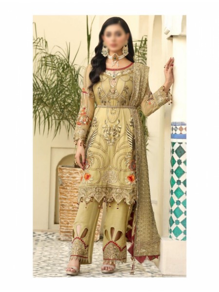 Areesha Luxury Formal Collection Vol 15 Amber Gold