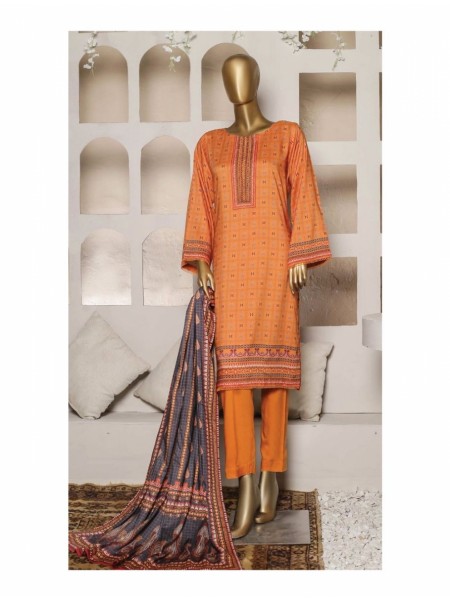 Bin Saeed Printed Linen Collection D 07