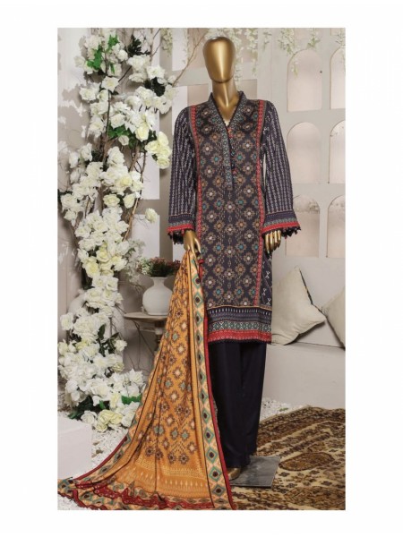 Bin Saeed Printed Linen Collection D 09