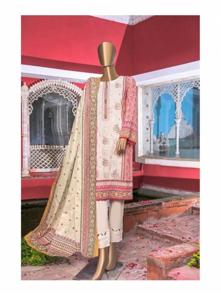 HZ Premium Mid Summer Collection with Printed Zardozi Dupatta PEC 0306
