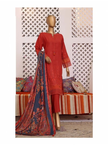 Sadabahar Karandi Chikan Kari with Shawl Collection Design 13