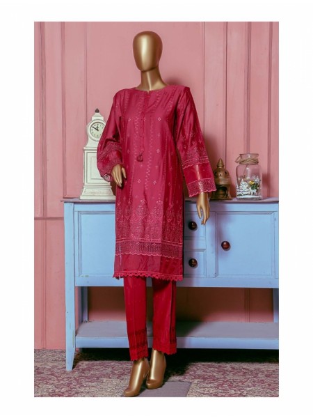 Sadabahar Stitched Chikankari Self Cotton Kurti Collection Design 02