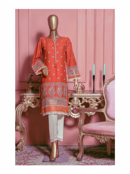 Sadabahar Stitched Chikankari Self Cotton Kurti Collection Design 10