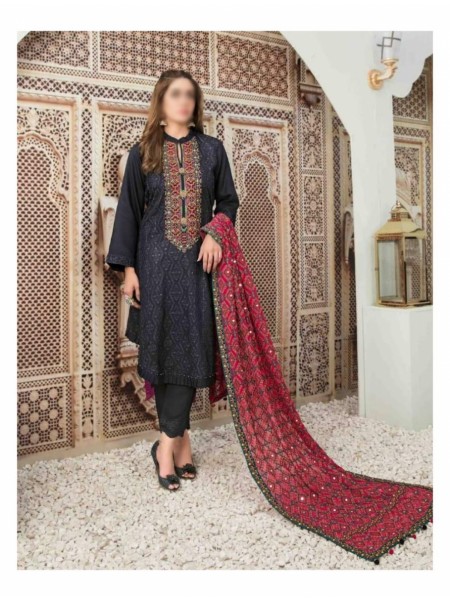 Sharmin Embroidered Viscose Collection By Tawakkal Fabrics D 7593