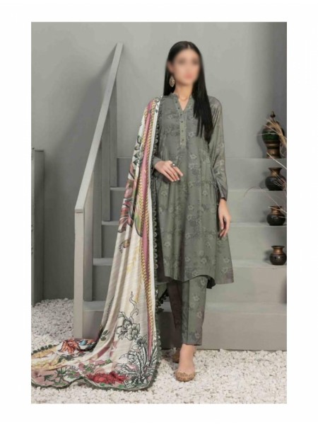 GOLNAR Digital Printed Leather Peach Shawl Dupatta  By Tawakkal Fabrics D 7899