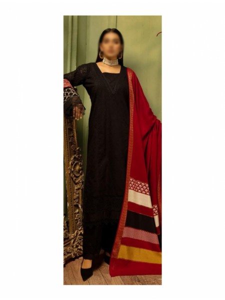 Mahee's Exclusive Embroidered Peach Leather Collection Design 07