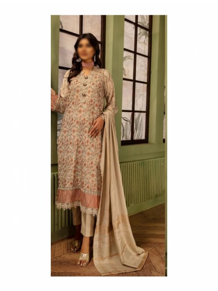 Mahee's Exclusive Embroidered Peach Leather Collection Design 09