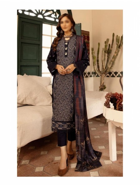 Pearl Embroidered Wool Marina Collection By Riaz Arts Design 03