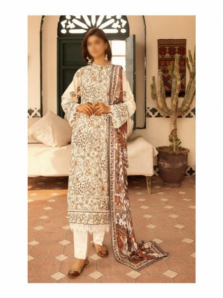 Pearl Embroidered Wool Marina Collection By Riaz Arts Design 06