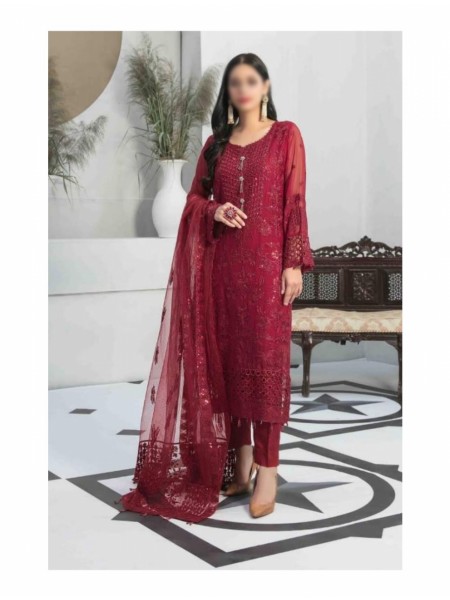 Tawakkal NESHAMA Fancy Semi Stitched Embroidered Collection 2022 D 7709