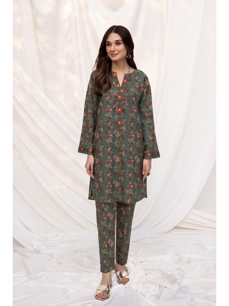 Blumm by Esra Stitched 2 Piece Printed Cambric Chp-02 Collection 2022-B-05-Green