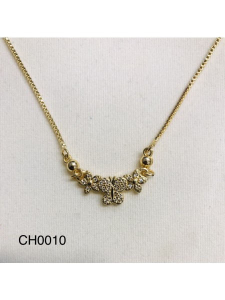 CHAINS CH-0010 BUTTERFLY WITH FLOWERS
