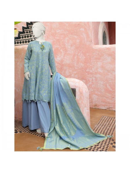 Junaid Jamshed 3 Piece Jacquard Women Unstitched Suit Winter Collection 22 365789065_PK-1818258347