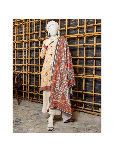 Junaid Jamshed 3 Piece Khaddar Women Unstitched Suit Winter Collection '22 365790056_PK-1818255752