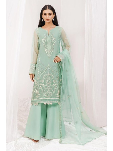 Mersin by Esra Stitched 2 Piece Festive Organza Collection 2022-ME-04-Mint Green