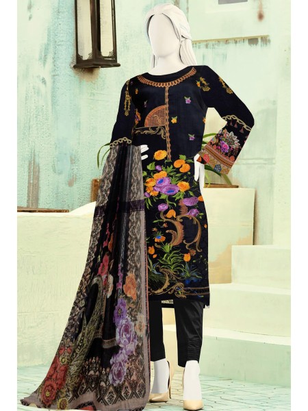 Arzoo by Javed Arts Unstitched 3 Piece Digital Printed Viscose Collection 2022-D-02