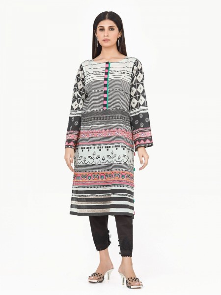 Edenrobe Women's Grey & Black Pret Allure - EWTKA22-68554
