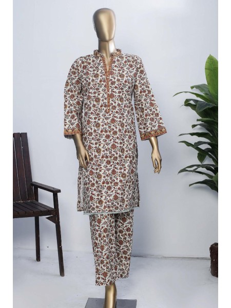 Janaan by Bin Saeed Stitched 2 Piece Printed Khaddar Collection 2022-KKF-052-Skin