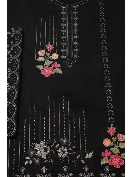 Millat Arts by Shomi Unstitched 3 Piece Embroidered Viscose Collection 2023-D-1905-Black