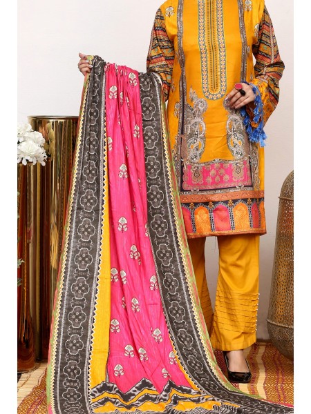 Muskan by Javed Arts Unstitched 3 Piece Digital Printed Gala Winter Collection 2022-MG-08