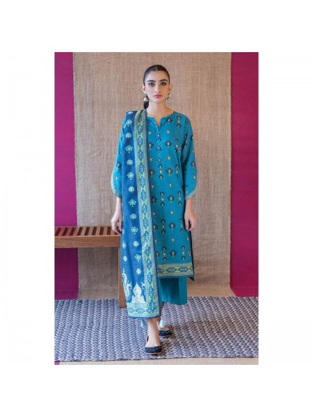 Orient Unstitched 3 piece suit for womenDigital Printed Khaddar Shirt Khaddar Pant and Khaddar Dupatta 361990887_PK-1811930841