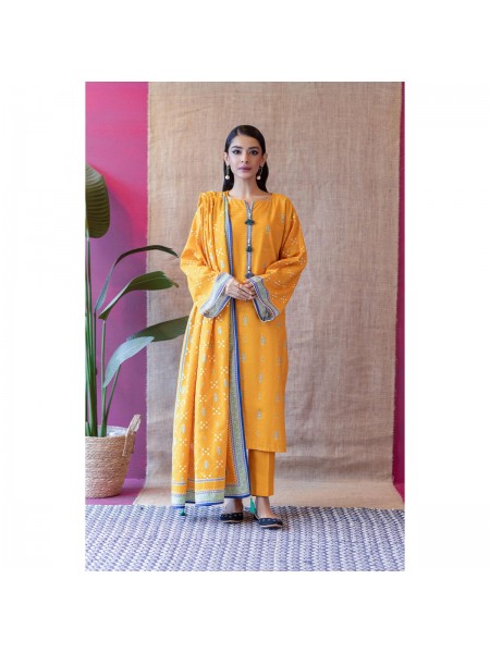 Orient Unstitched 3 piece suit for womenFlat Bed Printed Khaddar Shirt Khaddar Pant and Khaddar Dupatta 361996187_PK-1811937185