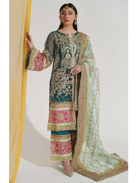 Sang e Paras Freesia by Maryum N Maria Unstitched 3 Piece Wedding Collection'2023-FFG-0017