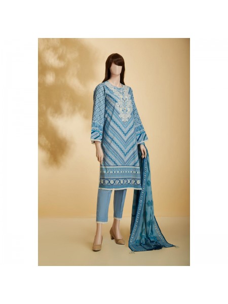 Saya Printed Embroidered Cambric 2 Piece Dupatta suit for Women 362988864_PK1813607646