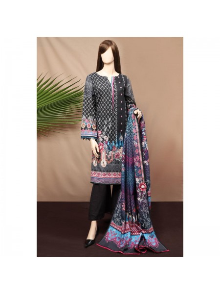 Saya Winter Printed Khaddar 3 Piece suit for Women 362992671_PK1813611664