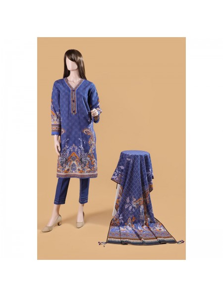 Saya Winter Printed Khaddar 3 Piece suit for Women 362993584_PK1813615534