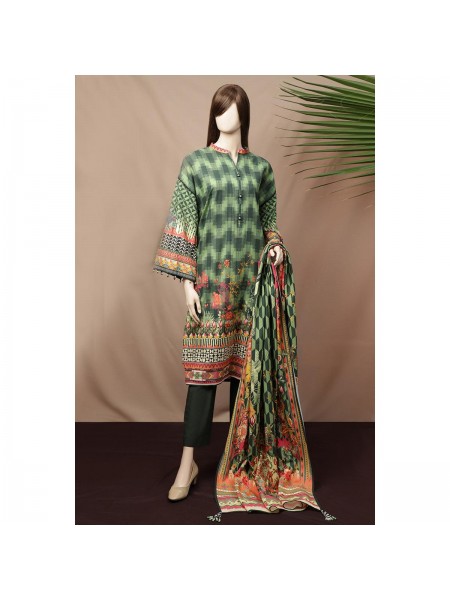 Saya Winter Printed Khaddar 3 Piece suit for Women 362994609_PK1813611665