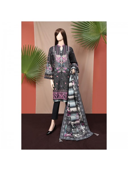 Saya Winter Printed Khaddar 3 Piece suit for Women 362994619_PK1813611667