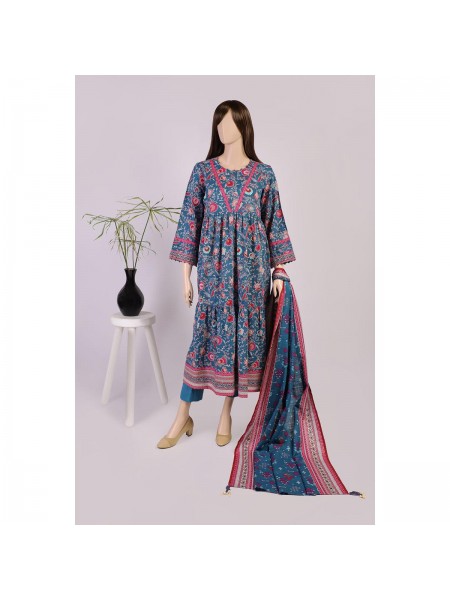 Saya Winter Printed Khaddar 3 Piece suit for Women 362994671_PK1813621020