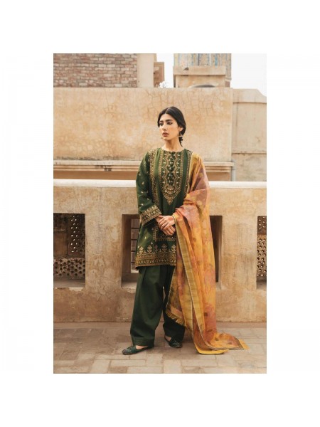 Zara Shahjahan Fall Collection 3 Piece Unstitched Suit for Women - Naaz-A
