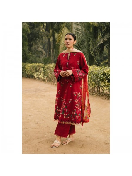 Zara Shahjahan Fall Collection 3 Piece Unstitched Suit for Women - Z22-7B