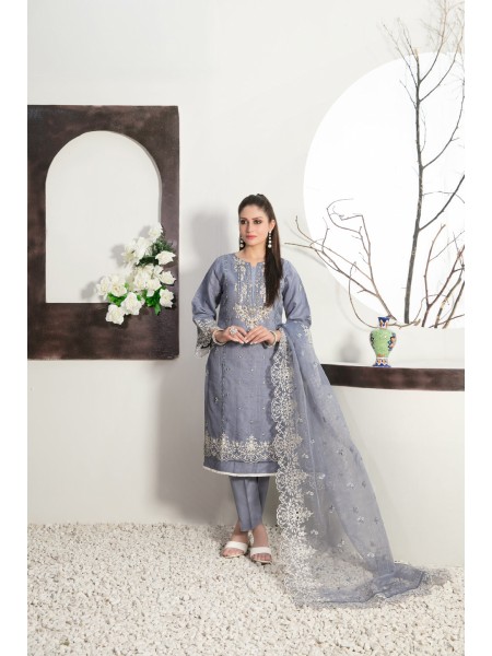 Aysel by Tawakkal Stitched Embroidered Organza Voll.01 Collection'2023 D-7562