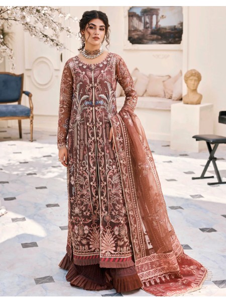 Eshaal by Emaan Adeel Unstitched 3 Piece Emb Organza Collection'2023-ESH-01