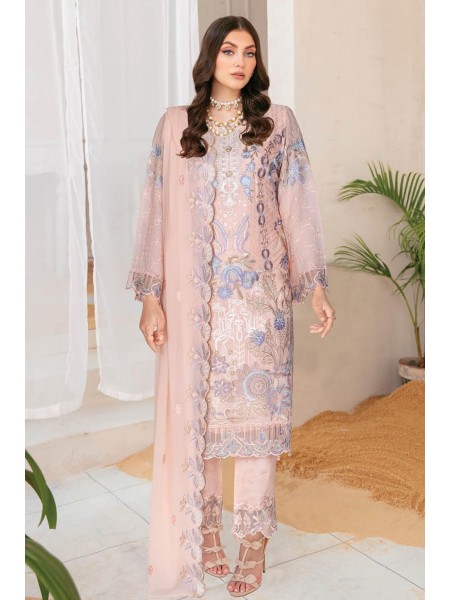 Nayab by Ramsha Unstitched Embroidered Chiffon Vol.01 Collection N-111