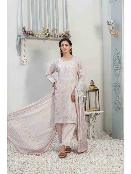 Rusail by Tawakkal Unstitched 3 Piece Schiffli Lawn Collection'2023-R-8591