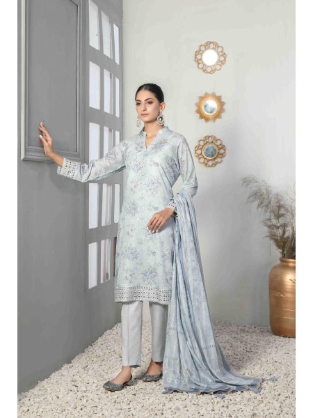 Rusail by Tawakkal Unstitched 3 Piece Schiffli Lawn Collection'2023-R-8596